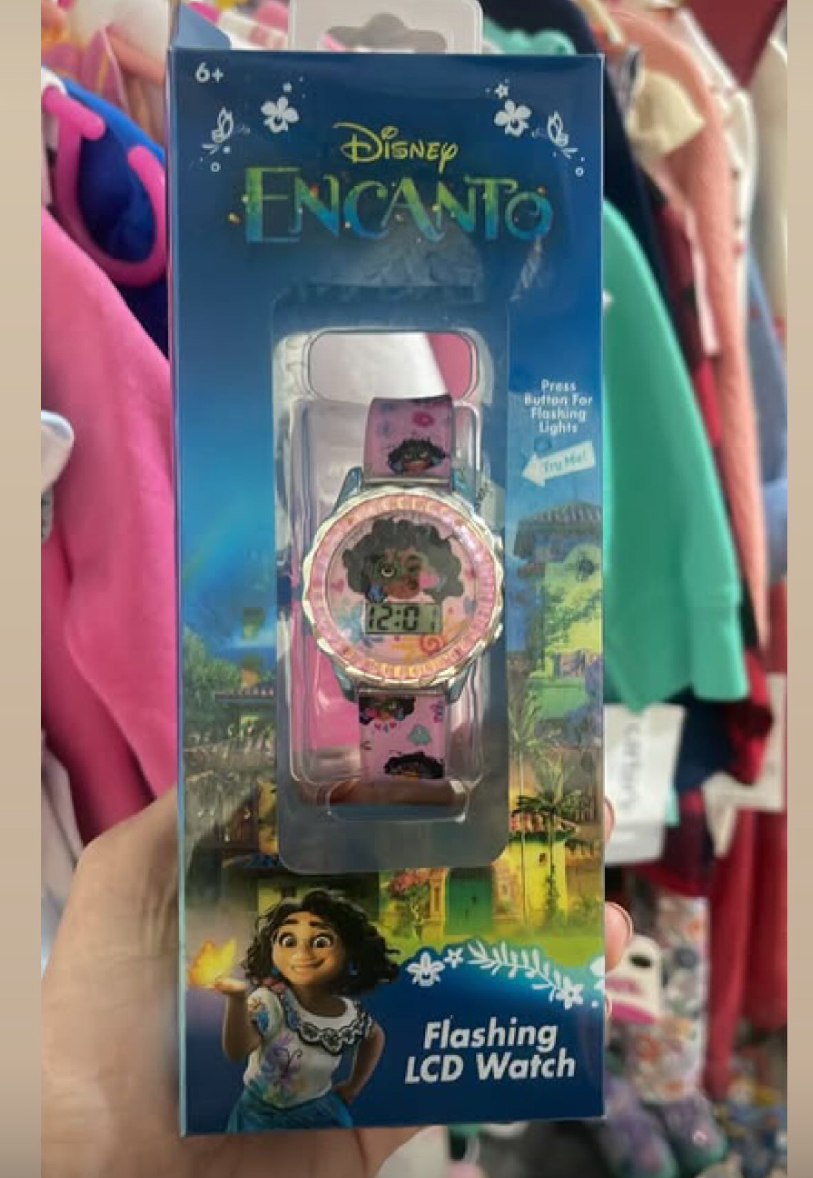 Reloj digital Disney Encanto con luces LED ✨⏰